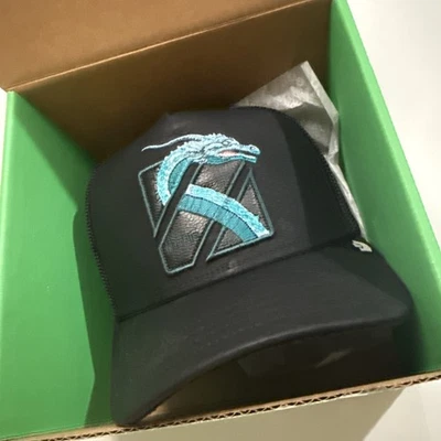 Goorin Bros Friday Drop Rarer Than Rare Mythic Dragon Black Blue Trucker Hat Cap - Image 1 of 3