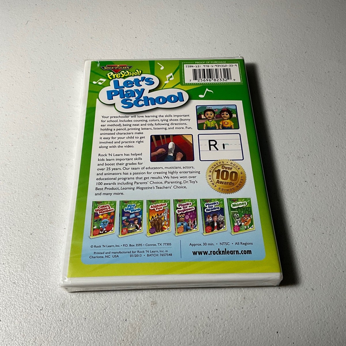 Preschool Let's Play School DVD 2013 Educational Rock 'N Learn