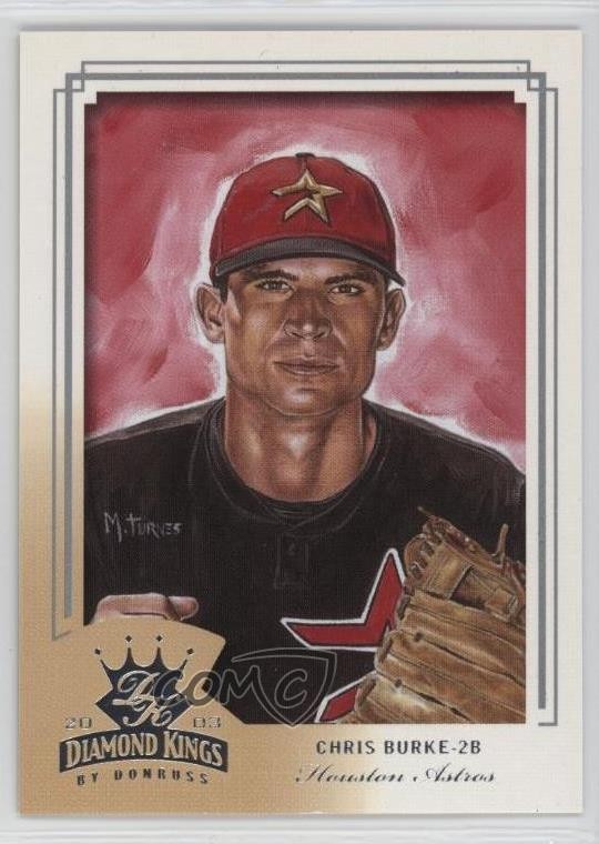 2003 Donruss Diamond Kings Chris Burke #193 2t9