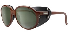 Suncloud Glacier Polarized Round Aviator w/ Faux Leather Shields 206285W4959WV