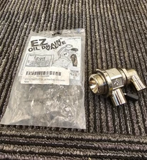 EZ EZ-211 Oil Drain Valve With L-Shaped Hose End For Cummins ISX Engine