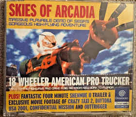 Sega Dreamcast Dream On Demo Disk Vol 20 - PAL Skies Of Arcadia 18 Wheeler F275