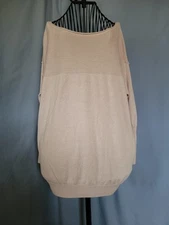 Victoria Secret XS Tunic Long Sleeve Light Pink 5% Cashmere 