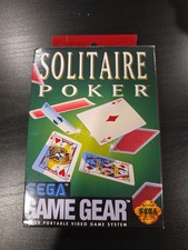 Solitaire Poker Sega Game Gear 1991 Collector Grade CIB EX/NM