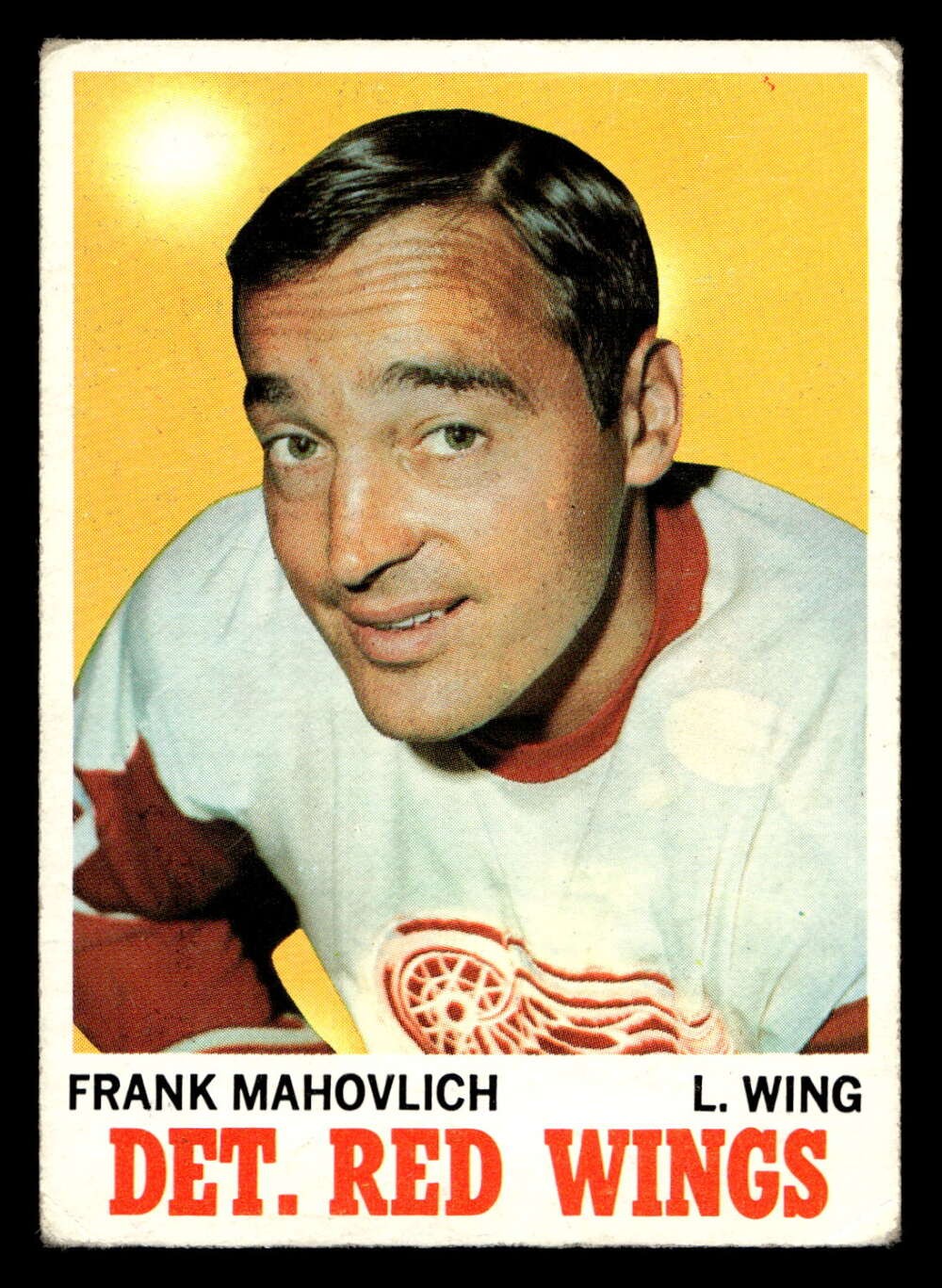 1970-71 Topps #22 Frank Mahovlich Very Good Red Wings ID:473438