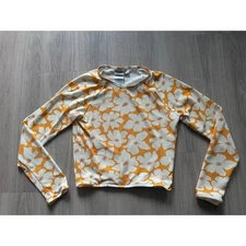 Mimi Floral California Poppy Long Sleeve Surf Top - Rhythm size Small