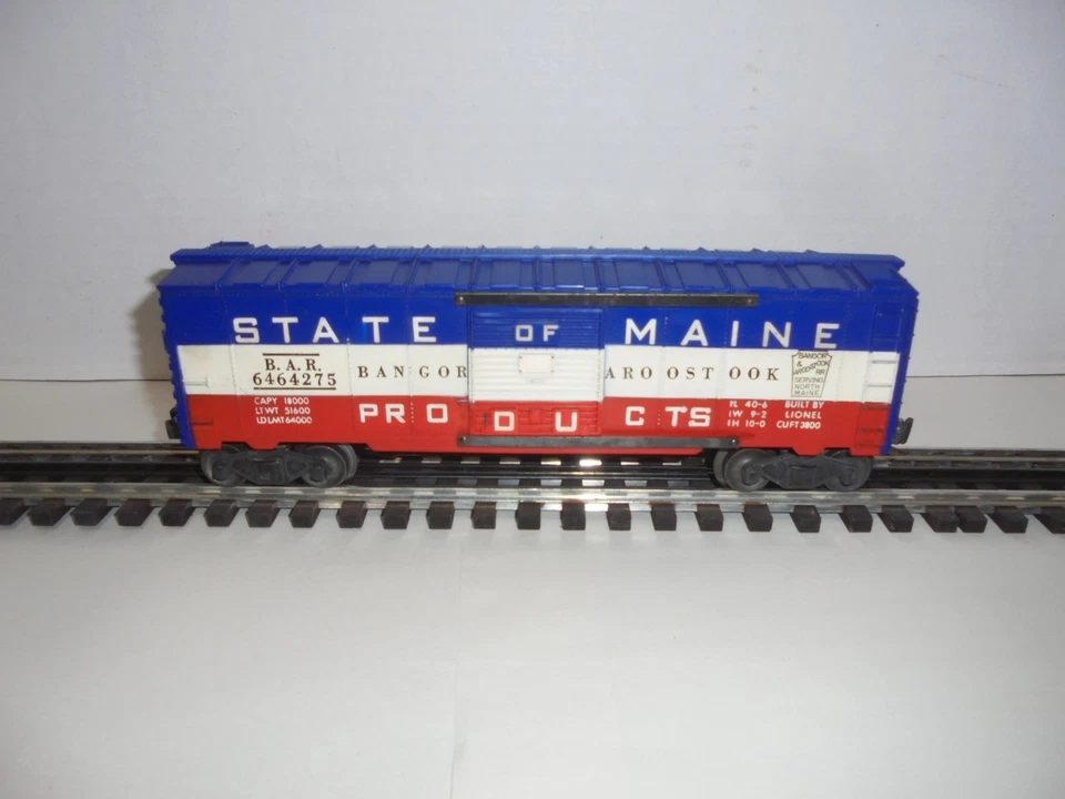 LIONEL 6464-275 STATE OF MAINE BOX CAR VINTAGE POSTWAR O GAUGE - Image 4 of 4