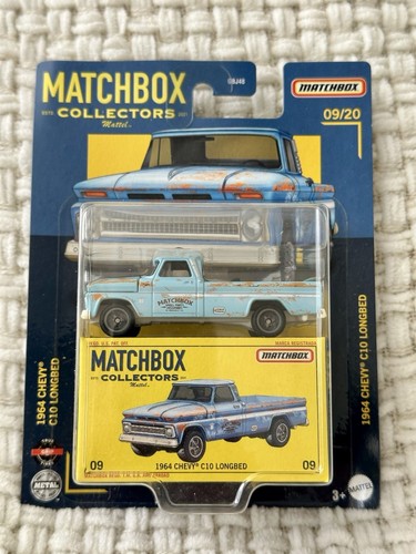 NEW 2022 MATTEL MATCHBOX COLLECTORS 9/20 1964 CHEVY C10 LONGBED BLUE PATINA