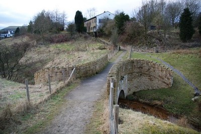 Photo A2 Footbridge over a small brook Rawtenstall It appears to be quit c2010