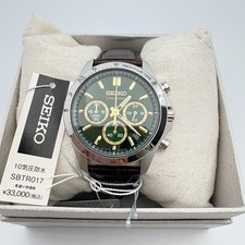 SEIKO SPIRIT SBTR017 Quartz hardlex Green Brown in Box