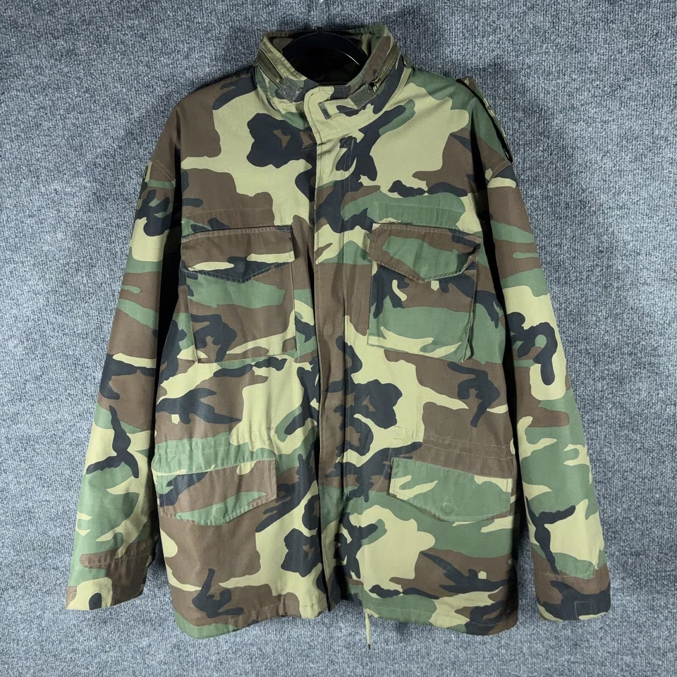 Chaqueta Rothco Para Hombres Grande Bosque Camuflaje Ultra Fuerza Ejército Abrigo de Campo Militar Foto 2 de 4