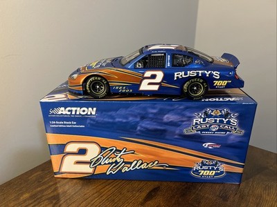 Rusty Wallace #2 Miller Lite 700th Career Start  05 Dodge Charger 1:24 MIB