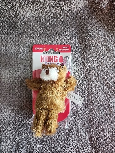 Kong My First Teddy Plüsch Stofftier Bär Welpe Hundespielzeug mit extra Quietscher XS - Bild 1 von 3