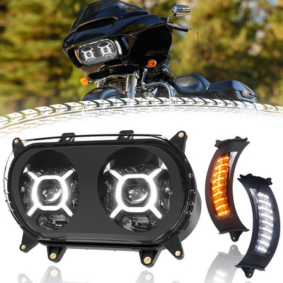 LED DRL High/low Beam Headlight Turn Signal Marker Lamp for Road Glide 2015-2023