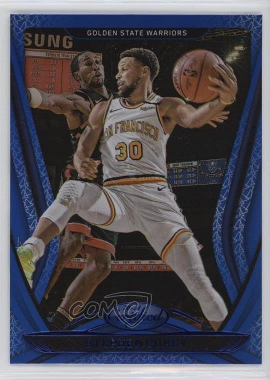2020-21 Certified Mirror Blue Stephen Curry #97 0ld5