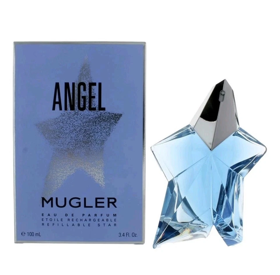 Angel by Thierry Mugler 3.4 OZ 100 ml Eau De Parfum Estrella Recargable Nuevo y Sellado Foto 2 de 3