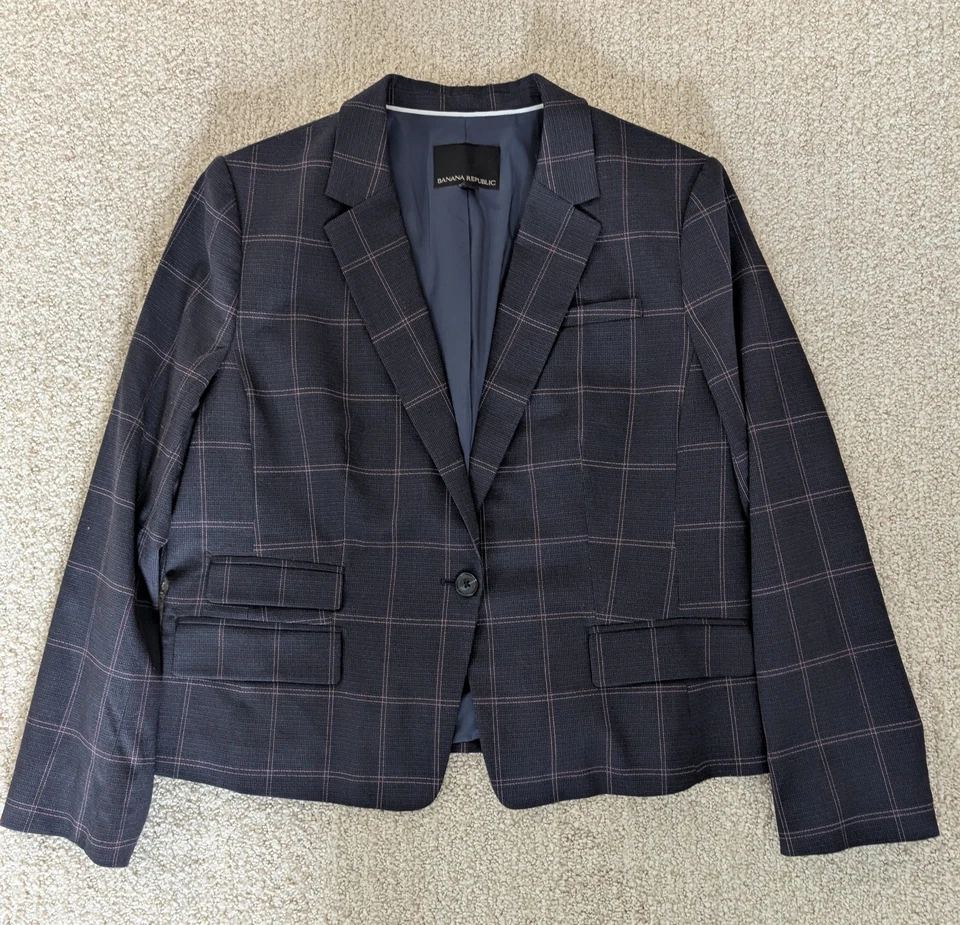 Nuevo Blazer Banana Republic Azul Marino Talla 14 Foto 4 de 4
