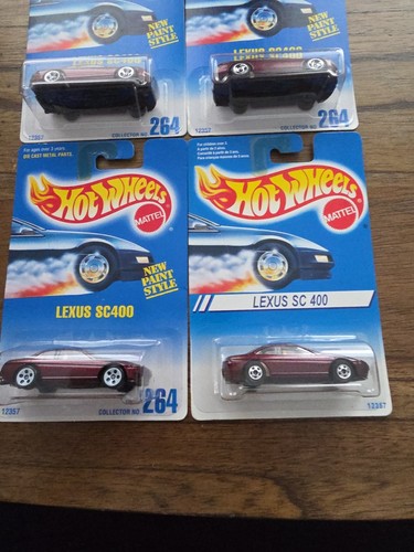 Hot Wheels Lexus SC400 - Scheda Blu #2674 Lotto di 4 Varianti Ruote - Foto 2 di 5
