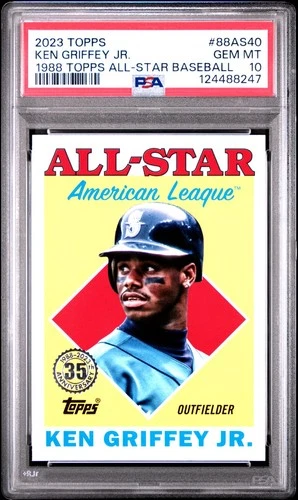 2023 Topps #88AS-40  Ken Griffey Jr 1988 Topps All-Stars Insert Card PSA 10