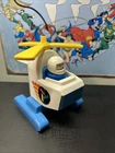 Vintage Fisher Price Little People Air Lift Helicopter 635 Pilot Cargo Carrier🔥