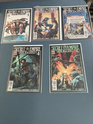 SECRET EMPIRE BRAVE NEW WORLD #1 - #5, FULL RUN, MARVEL, 2017, VF/NM CONDITION
