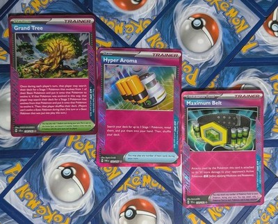 Acespec: Grand Tree 136/142, Hyper Aroma 152/167, Max Belt 154/162 Card Lot 3