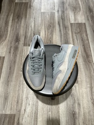 NIKE AIR MAX 1 LOW SNEAKERS MENS GRAY TRAINERS Y2K DRILL STREETWEAR Size 9.5 43