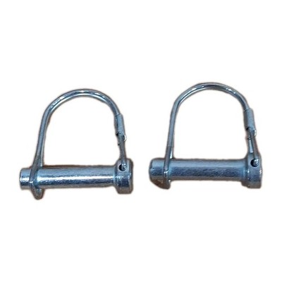 (2)  2'' x 2'''' Zinc Round Double Wire Snapper Pin Quick Link