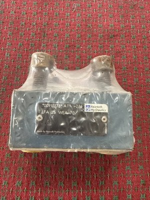 Rexroth LFA 25 WEA-70/ 2-Way Cartridge Valve Logic Control Cover NOS