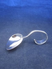 Webster Co. Sterling Silver Baby Spoon Loop Curved Handle EXCELLENT