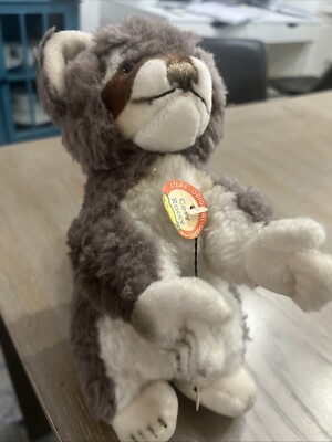 Steiff  4820/20 Cosy Raccy  Raccoon Preowned 9 Inches Tall Made In Germany