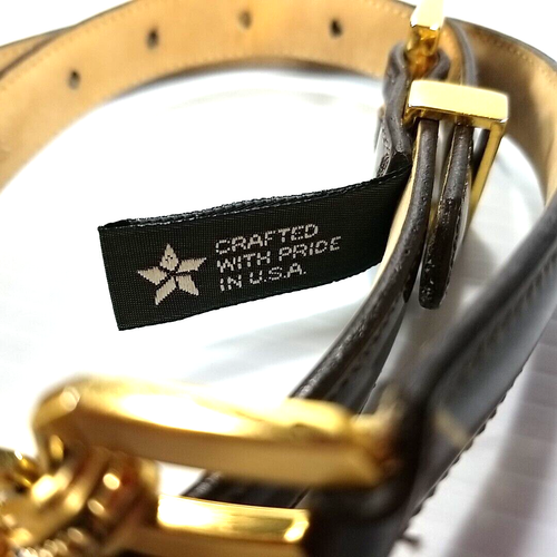 Women's Brighton Leather and Brass Chain Belt Size M Ladies 22219 Western - Picture 8 of 9