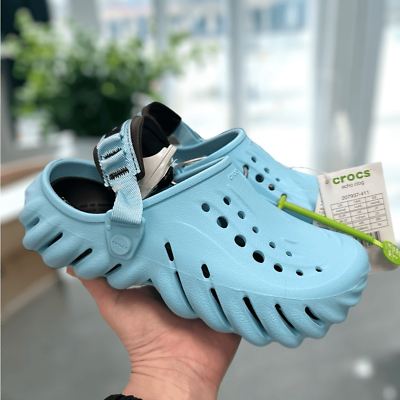 Crocs Echo Clog Low Casual Slip On Clogs Shoes 207937-411 Crocs Echo Clog Low Casual Slip On Clogs Shoes 207937-411