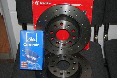 XTRA-Bremsscheiben und Ate Ceramic-beläge  Audi A4 B6/B7 Satz für vorne 288x25mm