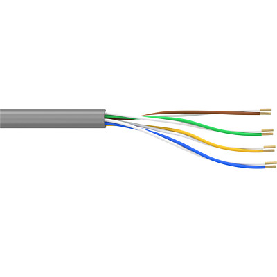 Netzwerk Ethernet Daten Roh kabel LAN Grau Draka UC 300 Cat.5e U UTP AWG26 7