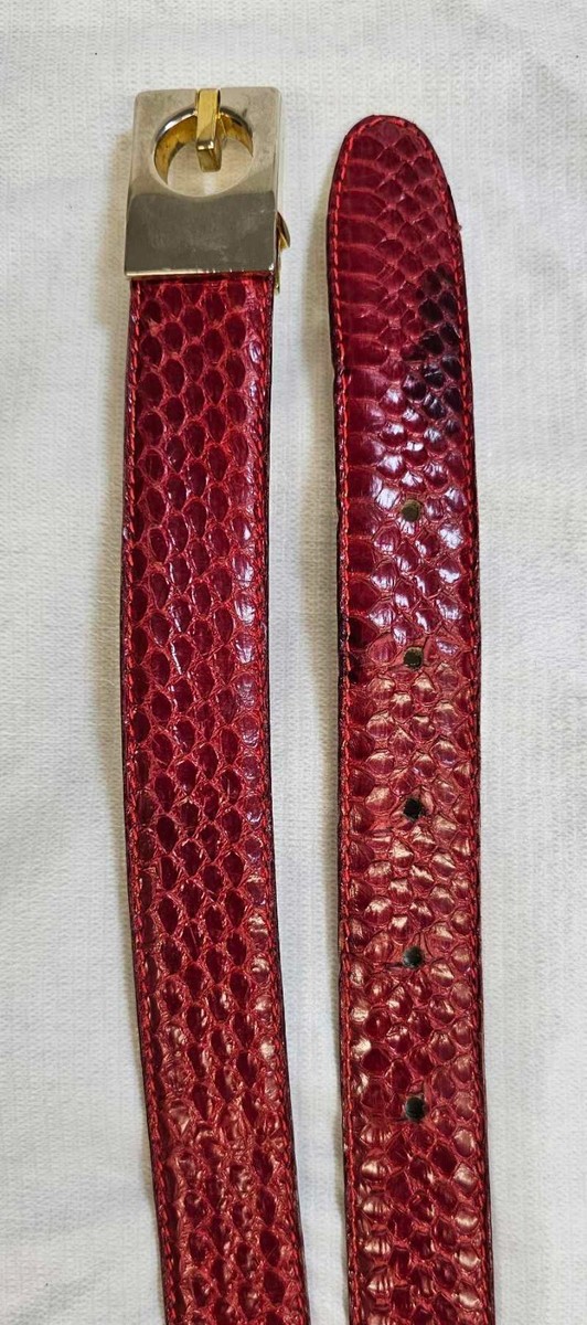 Vintage Christopher Roberts Genuine Snakeskin Belt, Size | eBay display picture 1