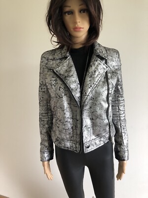 Perfecto silber-schwarz Kookai Gr. 36 ungetragen 