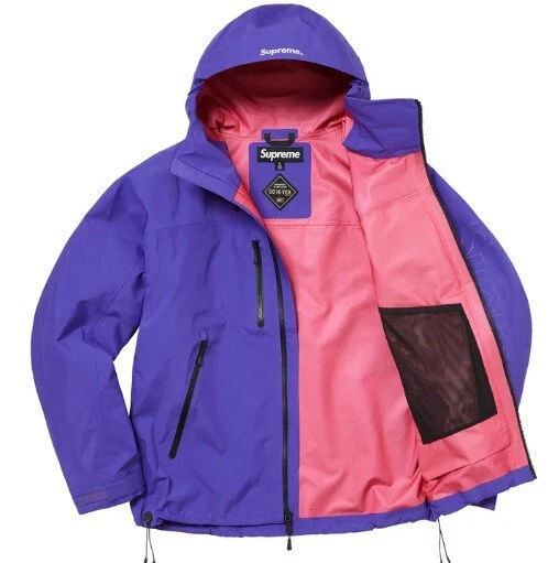 Veste coquille couture collée Supreme GORE TEX violet taille L