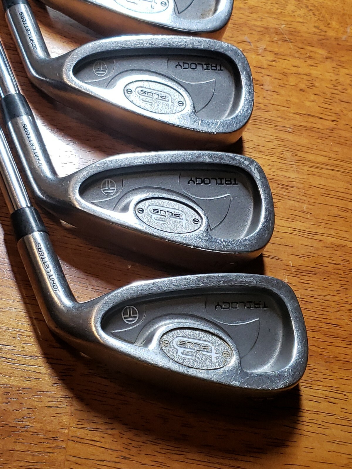 JOHN LETTERS TRILOGY T3 PLUS IRONS 4 5 6 7 9 PW SW STEEL SHAFT GOLF