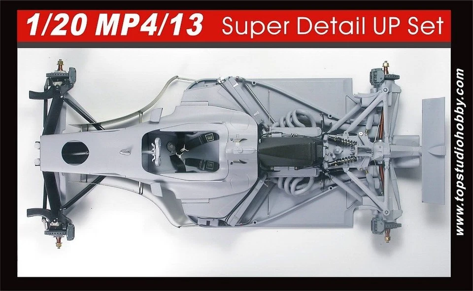 Top Studio 1/20 McLaren MP4/13 Super Detail-Up Set Item # MD29008 for Tamiya - Image 3 of 4