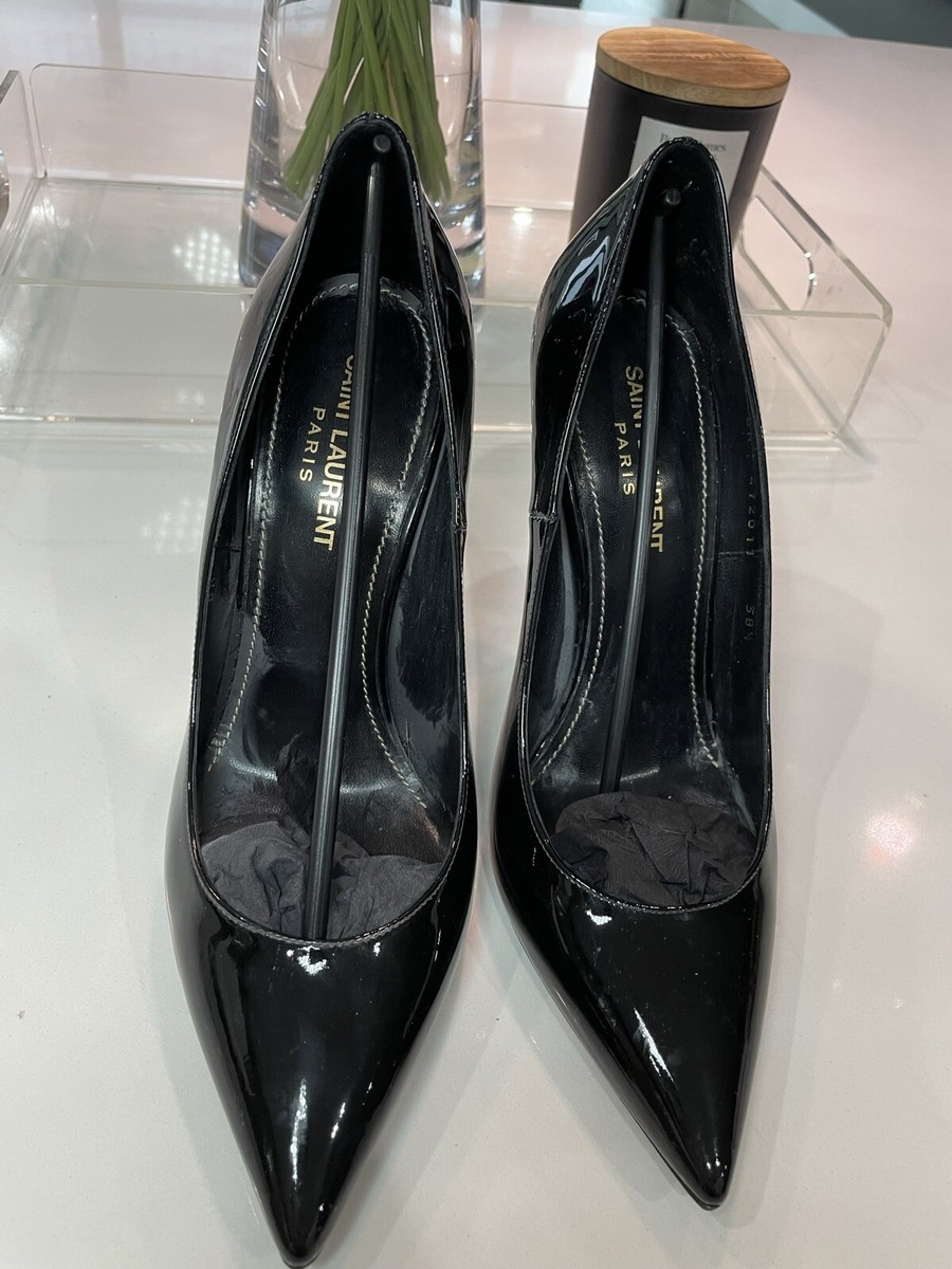 YSL Saint Laurent Opyum 110 Black Patent Leather Pumps Heels YSL Saint Laurent Opyum 110 Black Patent Leather Pumps Heels