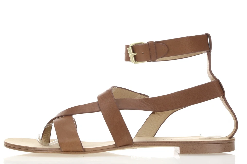 Womens SPLENDID brown leather ankle strap sandals sz. 8 M - Image 2 of 4