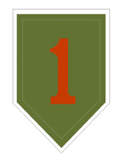 5" 1ST INFANTRY STICKER DECAL USA MADE
