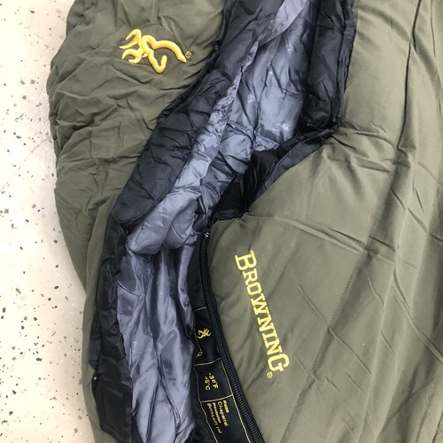 Browning Camping Chaparral -30F Degree Wide Mummy Sleeping Bag - Oliver Green - Picture 2 of 19