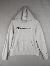 Champion hoodie size medium hooded active gray long-sleeve