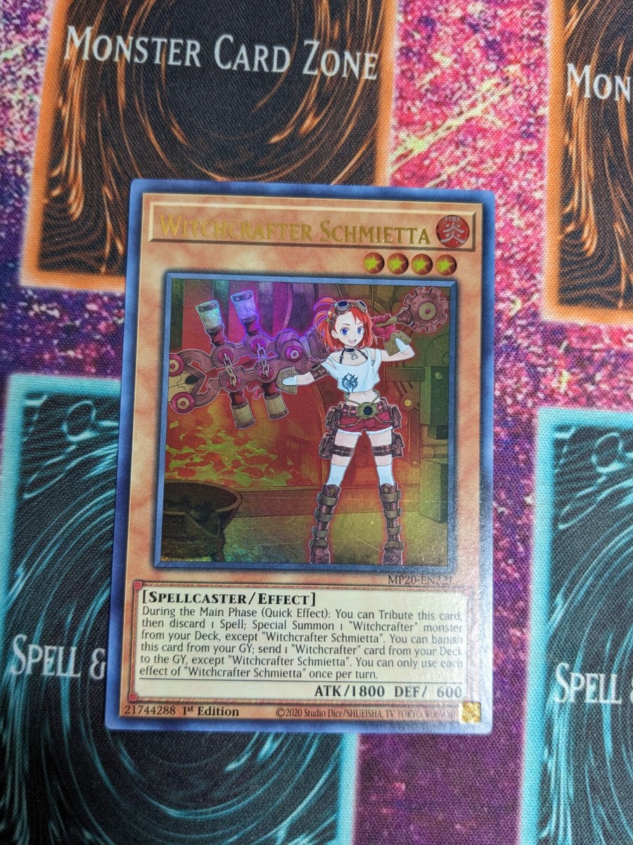 Yu-Gi-Oh! Witchcrafter Schmietta MP20-EN221 1st Edition Ultra Rare