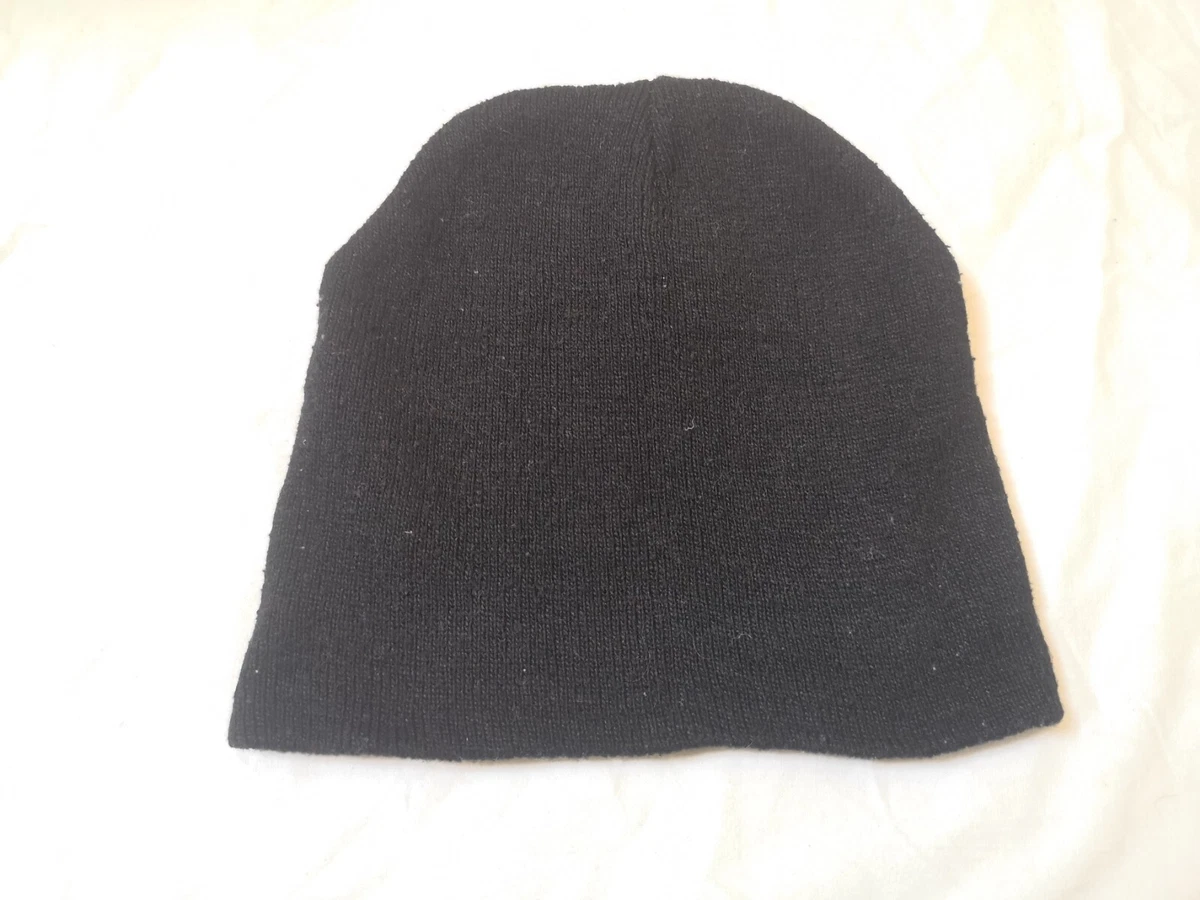 Vintage Black Cap Beanie Hat Warm Winter Hat Mens One Size eBay