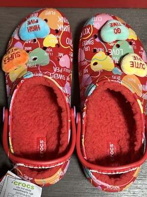 CROCS x SWEETHEARTS Limited Edition Lined Clog White Red Multi