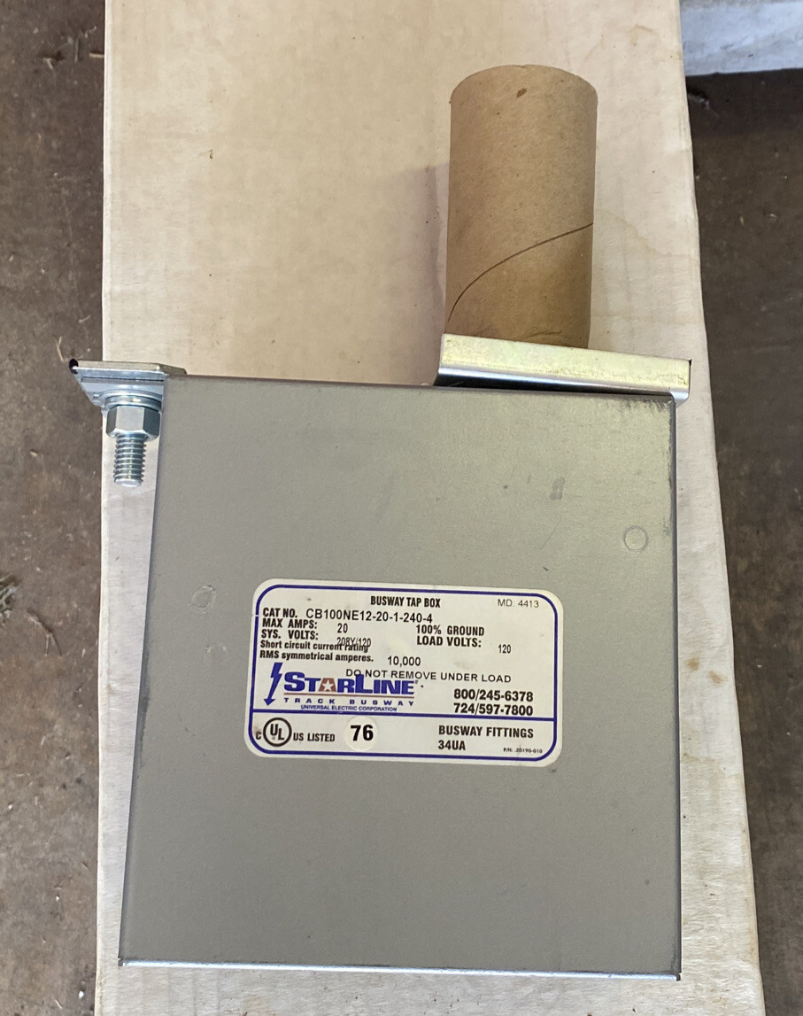 StarLine CB100AE12-L620-4 Busway Tap Box 20A 240V - for sale online | eBay