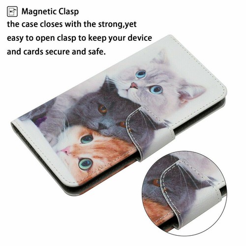 Painted Flip Leather Wallet Phone Case For Huawei Y6S Y5P Y5 Y6 Y7 Y9 Prime 2019 - Picture 8 of 66